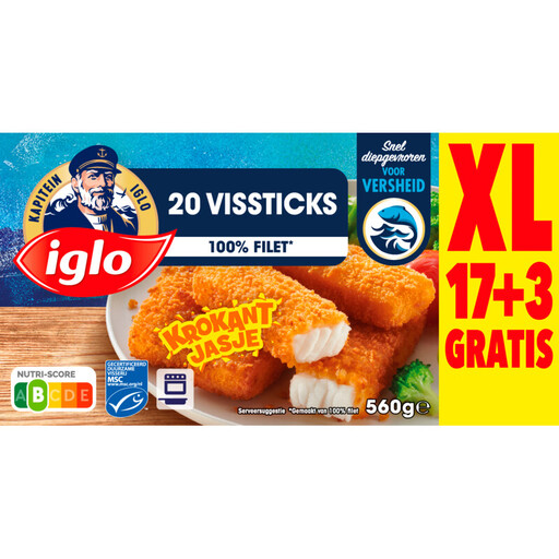 Iglo Fish Sticks - 20 pcs