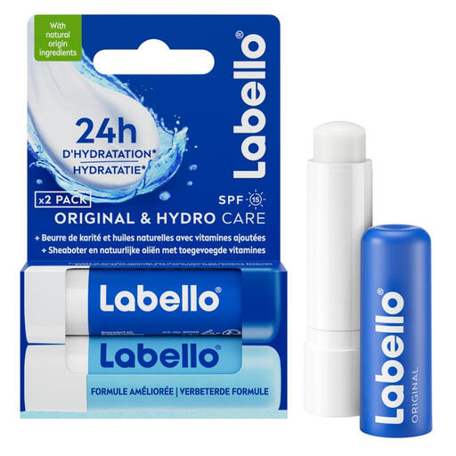 Labello Lip Balm Stick Original + Hydro Care SPF15 Duo