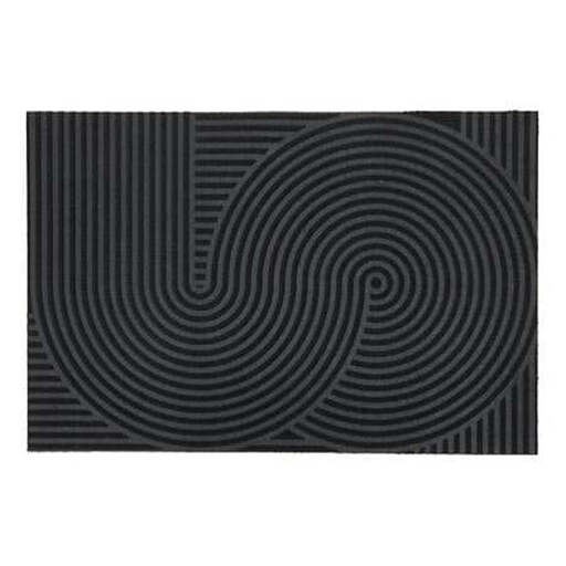 Indoor doormat 60 x 90 cm black