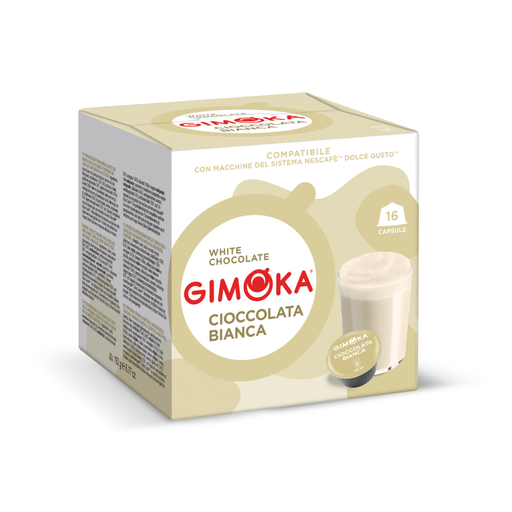 GIMOKA Dolce Gusto Compatible Capsules White Hot Chocolate 16 Capsules 192 g