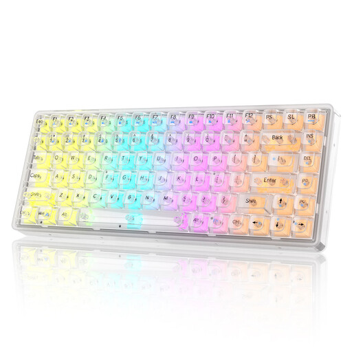 MageGee Light84 Transparent Tri-Mode Mechanical Keyboard