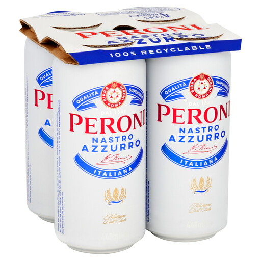 PERONI Nastro Azzurro Beer 4 x 440ml