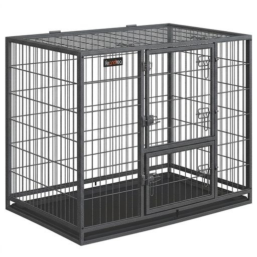 Feandrea Heavy-Duty Dog Crate for Medium and Large Dogs