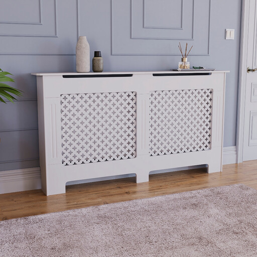 Vida Designs Radiator Cover Oxford White Large