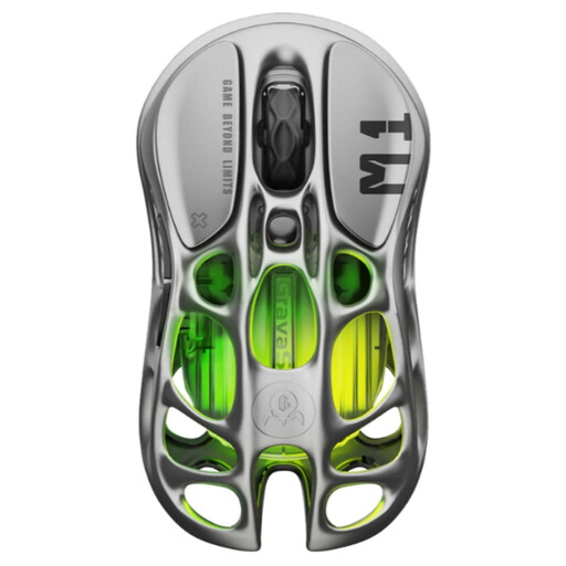 GravaStar Mercury M1 Pro Gaming Mouse Wireless - Gunmetal
