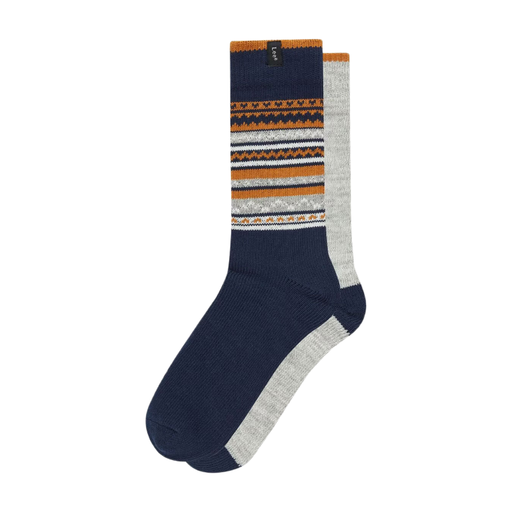 Chaussettes Lee Chunky Boot Roger en gris et bleu