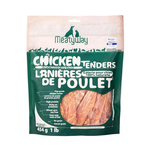 MeatyWay Chicken Jerky Tender Dog Treats