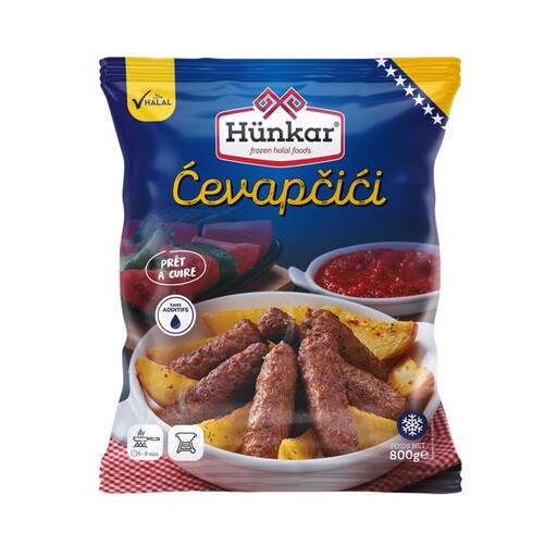 HÜNKAR Ćevapčići grilled meat rolls Halal 800g