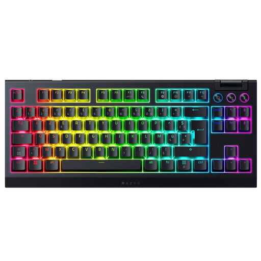Razer BlackWidow V4 Tenkeyless HyperSpeed Wireless Gaming Keyboard Orange Switch - French Layout - Black