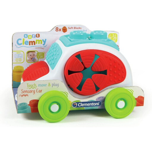 Clementoni Clemmy Sensory Car Educational Toy - 12pcs, Multi Colour