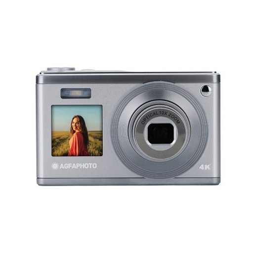 AgfaPhoto Compact Digital Camera 24MP 10x Optical Zoom Silver