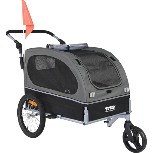 VEVOR 2-in-1 Pet Bike Trailer & Stroller