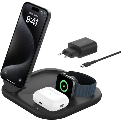 Belkin QI2 3-in-1 Magnetische Draadloze Oplader