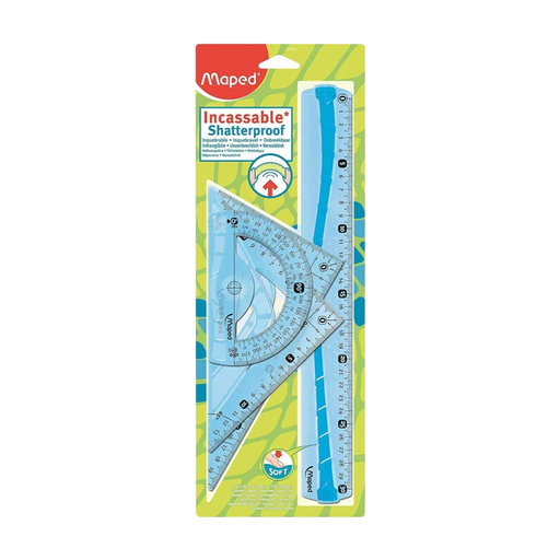 Maped Unbreakable Ruler Set, 30 cm