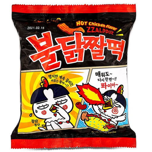 Samyang Hot Chicken Flavour Zzaldduck Snack (Topokki Shape) 120g