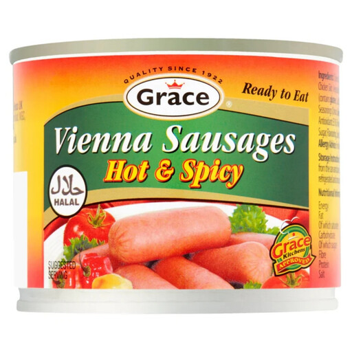 Grace Hot & Spicy Viennas Halal 200g