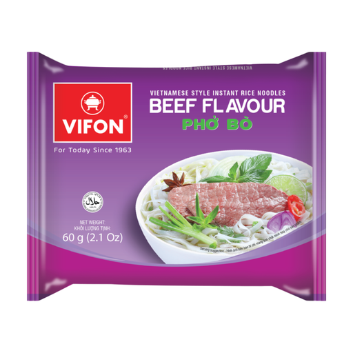 Vifon Instant Rice Noodle Beef Pho Bo in a 30-pack box