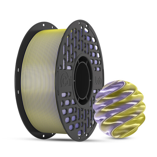 CAILAB 3D Printer Filament PLA Silk Dual Color - Gold&Lavender