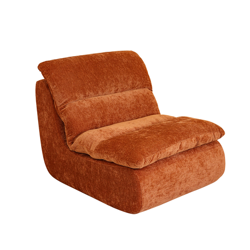 Ein Sitzsack-Stuhl, hochdichter Schaumstoff-Lounge-Bodensofa, Chenille-Samt bequemer Einzelsessel, Lesesessel, geeignet für Wohnzimmer, Schlafzimmer, Spielzimmer, Toffee-Farbe