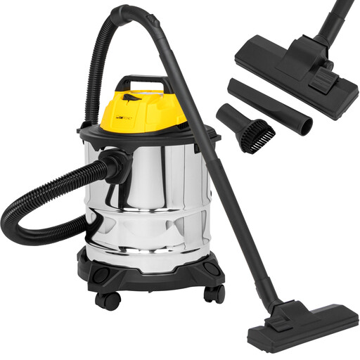 Clatronic Wet Dry Vacuum Cleaner, with blower function, 1200W, long 5m cable, Tank 20L, Wet vacuuming Dry vacuuming Blower function, 3 suction pipes, Wet vacuum, Wet & Dry vacuum, BS 1313