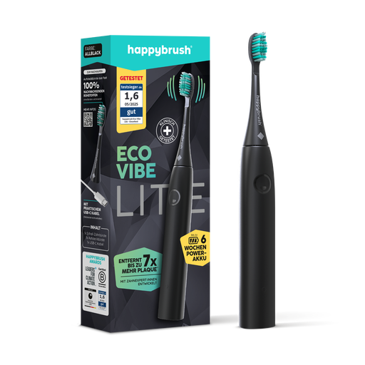 happybrush Starter Kit Eco Vibe Lite All Black