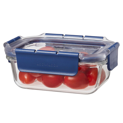 LocknLock Top Class Heat-Resistant Glass Food Storage Container, 380 ml