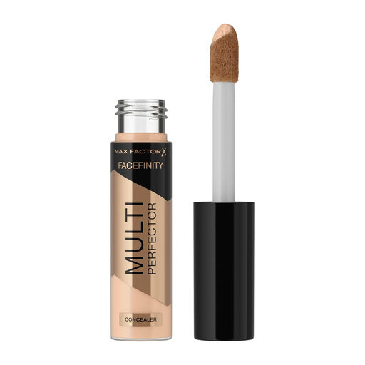 Max Factor Facefinity Multi-Perfector Concealer, All In One, Conceal Imperfections, Instant Brightening, Natural Finish, Lightweight, Vegan, Customisable Coverage - 1N, 11ml