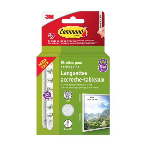 Kits de Languettes de Fixation Amovibles pour Cadres Fins