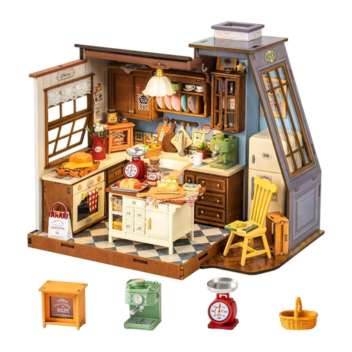 Robotime Rolife Baking Kitchen DIY Dollhouse Kit