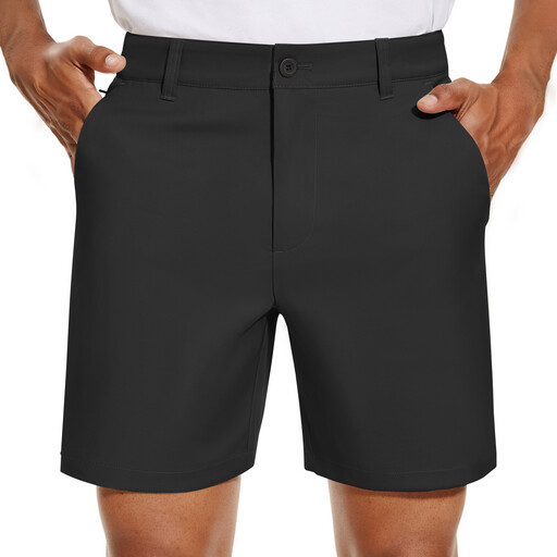 PULI Men's Golf Shorts 0584 in Black