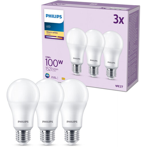 Philips LED Matte Bulb - 100 W - E27