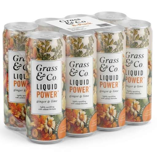 Grass & Co. POWER Functional Sparkling Daily Wellness Support Drink