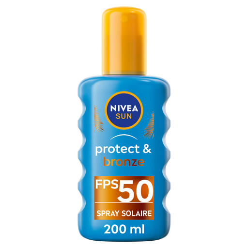 NIVEA Sun Protect & Bronze Sunscreen Spray SPF 50 200 ml