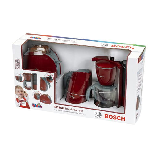 Klein Bosch Toy Breakfast Playset 9564 with kettle, toaster and coffee maker