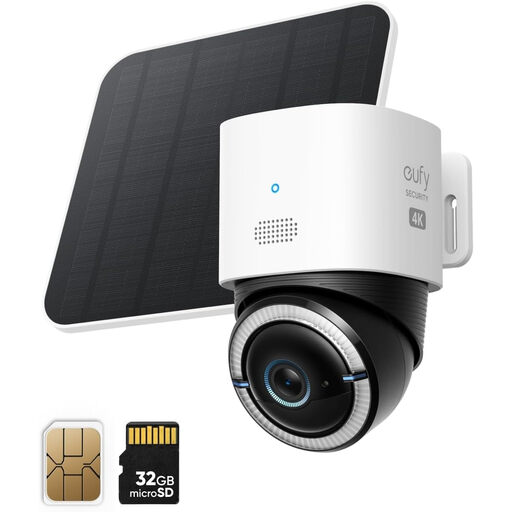 eufy 4G LTE Security Camera with Wi-Fi, 4K UHD