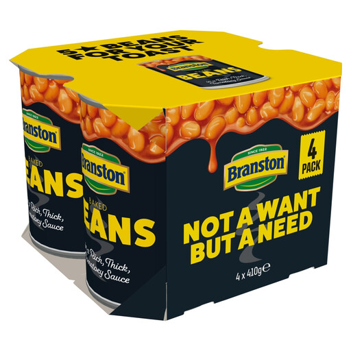 Branston Baked Beans, 4 x 410g