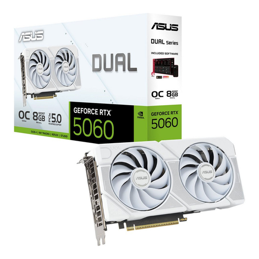 ASUS Dual GeForce RTX 5060 8GB GDDR7 White OC Edition