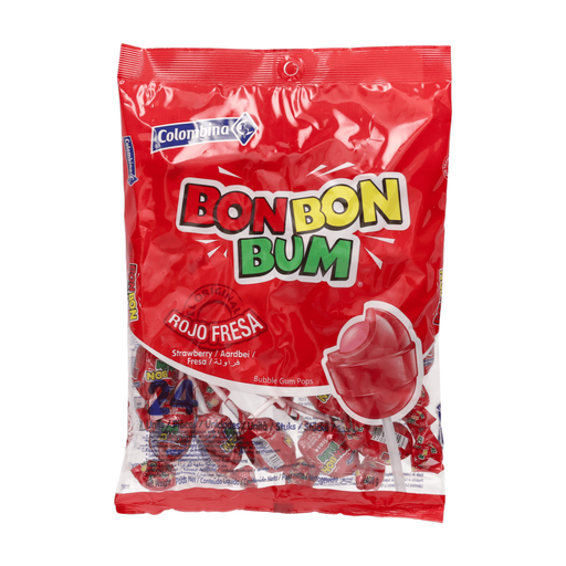 Sucette Fraise avec C?ur Chewing-Gum – Colombina
