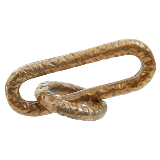 Fifty Five South Sculpture Prato Chain Hammered Gold