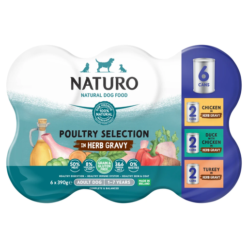 Naturo Natural Dog Food Poultry Selection