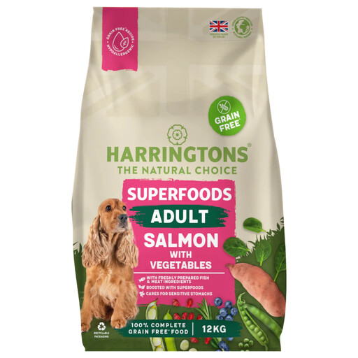 Harringtons Dog GF Superfoods Salmon 12kg
