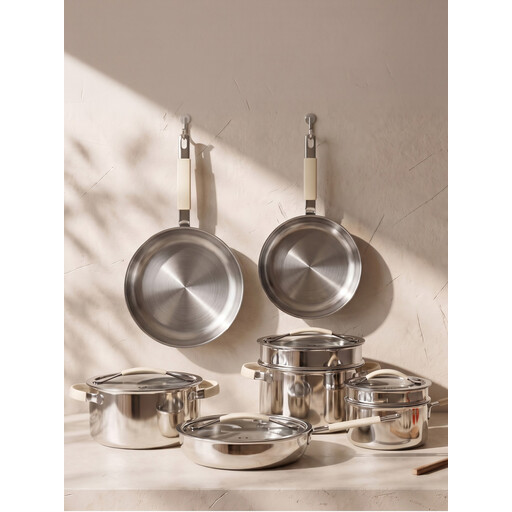 PURECOOK Tri-Ply 304 Stainless Steel Milk & Stew Pot