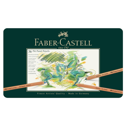 Faber-Castell Pitt Pastel Artist's Pencils in a tin of 36