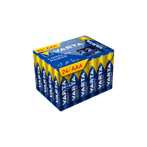 VARTA PILES ALCALINES LONGLIFE POWER AAA x24 CUBE
