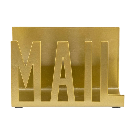 MyGift Modern Metal Letter Holder with "MAIL" Lettering