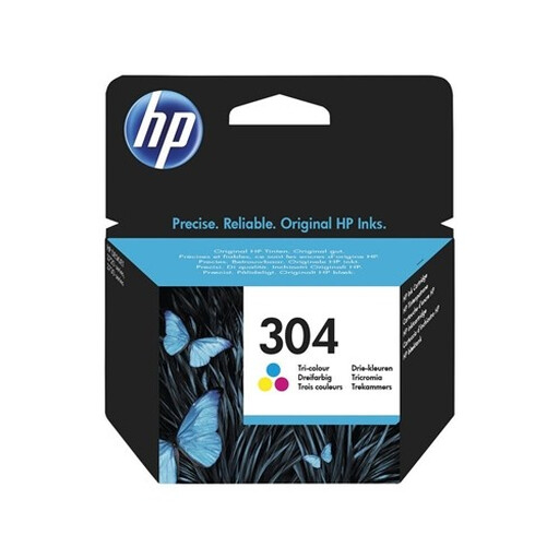 Cartouche d'encre trois couleurs d'origine HP 304
