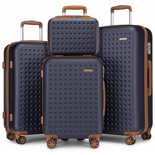 KONO Hard Shell Suitcase Set Blue