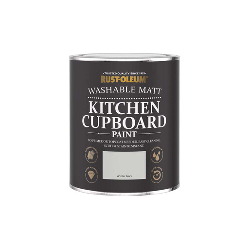 Rust-Oleum 哑光厨房橱柜漆 Winter Grey 750ml