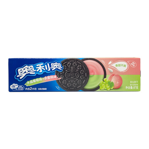 Oreo Crystal Grape & Peach Flavor Sandwich Cookies