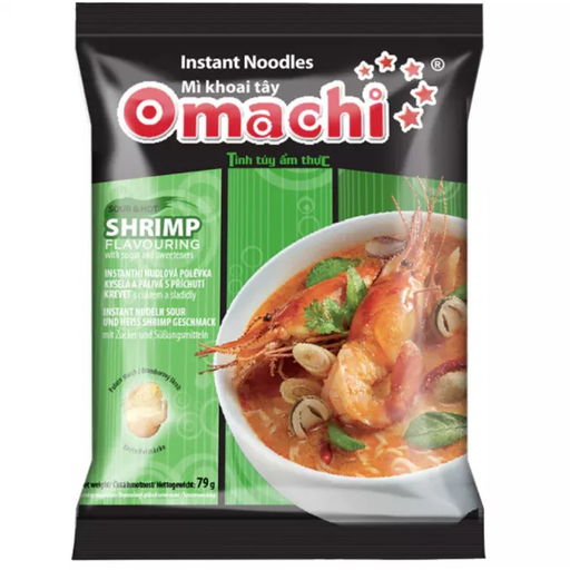 Omachi Instant Potato Noodle Hot & Sour Shrimp Bulk Pack